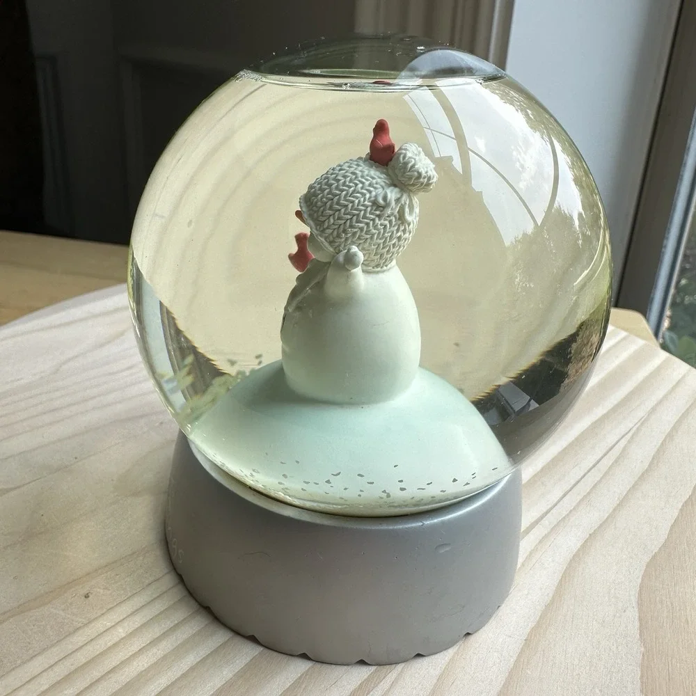 Department 56 Snowman Snow Globe 4.5 Inch Joy Seasons Greetings Enesco‎ 2009